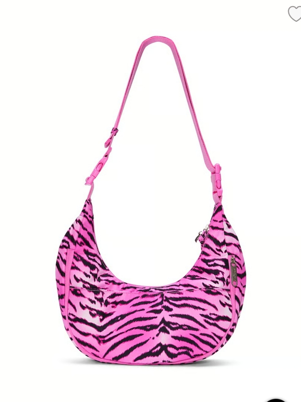 🆕 VICTORIA'S SECRET PINK Pink Zebra-Print Shoulder Bag - Picture 2 of 7